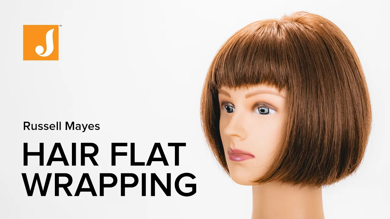 Dry Hair Wrapping to Straighten Hair with this Flat Wrap Hair Technique