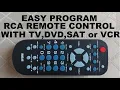 How to Program RCA 4 Device Remote Controller Easily