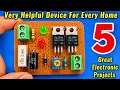 Top 5 Electronics Projects with Basic Components Anyone can make at home