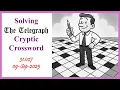Daily Telegraph Cryptic Crossword Walkthrough 09-Sep-25