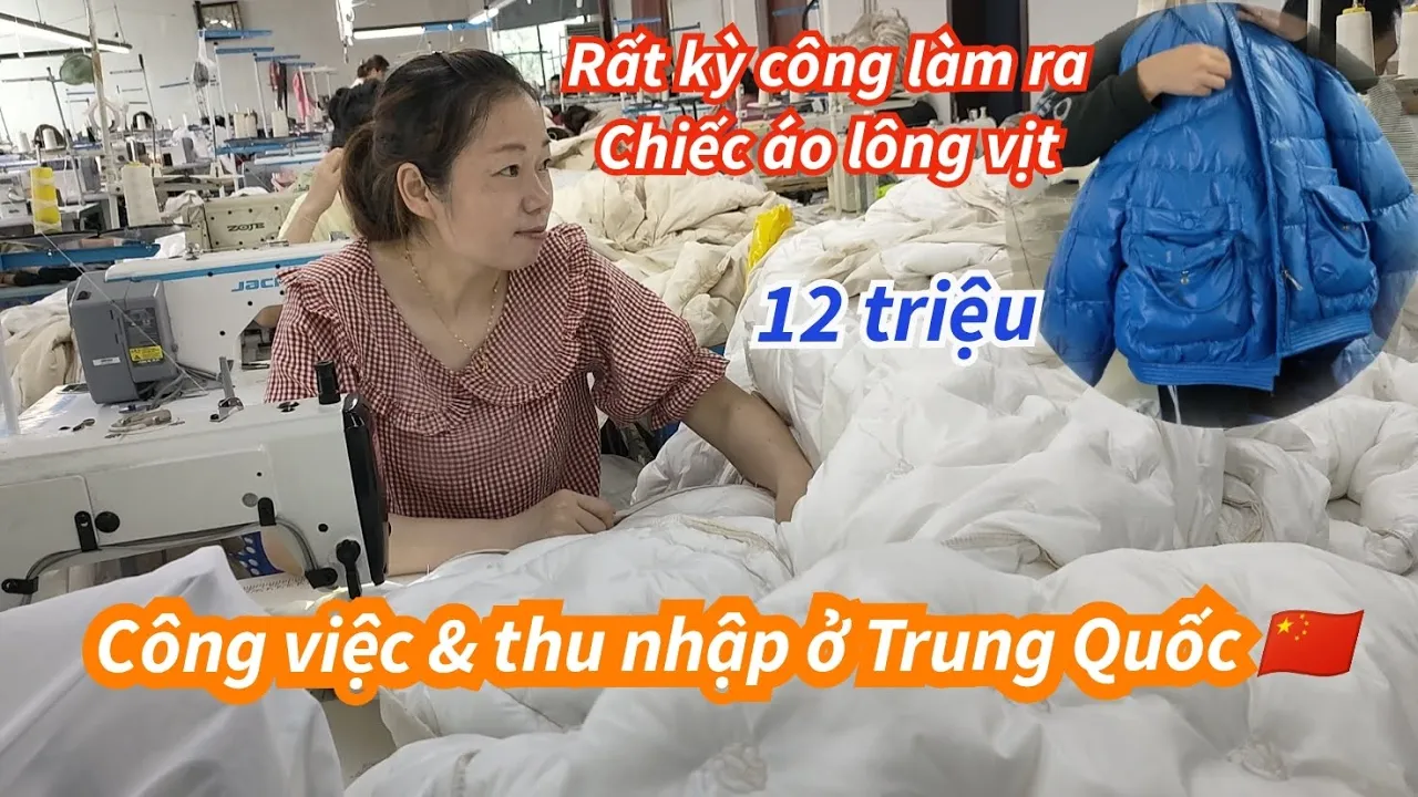 Công Việc & Thu Nhập Ở Trung Quốc, Quy Trình Làm Ra Áo Mùa Đông