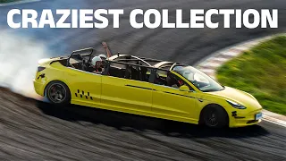 WTF?! Tesla stretch limo drift car, V8 shoe and widebody M4 driven