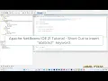 Apache NetBeans IDE 21 Tutorial - Short Cut to insert abstract keyword