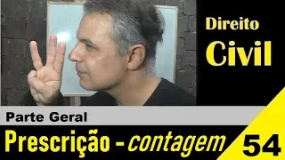 Direito Civil - Aula #54 - Prescrição (III) - A contagem (É isso!)