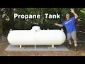 Propane Tank INSTALL 1 700 NEW Above Ground 320 gallon Holding leaking underground