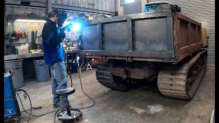 Making a dump truck tailgate