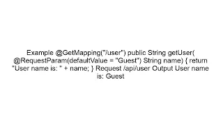 Spring Boot RequestParam Explained Retrieve Query Parameters in Controller