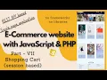 REST style E-Commerce Website with JavaScript PHP no frameworks or libraries part VII