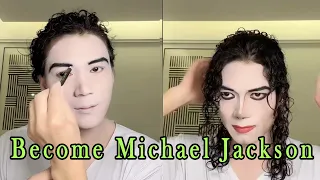 Step by step, how did I become Michael Jackson? !   #Moonwalk #MJ  #Jacko #makeup #化妆