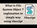 Complete File System Object in Vbscript - All you need to know fso in vb