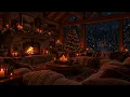 Warm Fireside Piano 🎹🔥 Peaceful Snowfall Sounds for Deep Sleep, Study and Cozy Holiday Nights