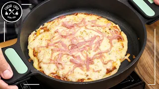 PIZZA Líquida en Sartén PROTEICA con QUESO COTTAGE 🍕 ¡La masa se hace en 1 minuto!