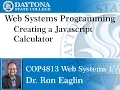 Web Programming - Creating a JavaScript Calculator