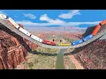 Lagu Train vs Giant U Track Crashes | BeamNG.Drive #3