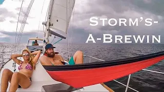 1st Time Anchoring OVERNIGHT… in a Tropical Storm! – Bums on a Boat Ep 5