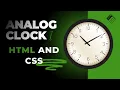 Analog Clock Using HTML CSS JavaScript