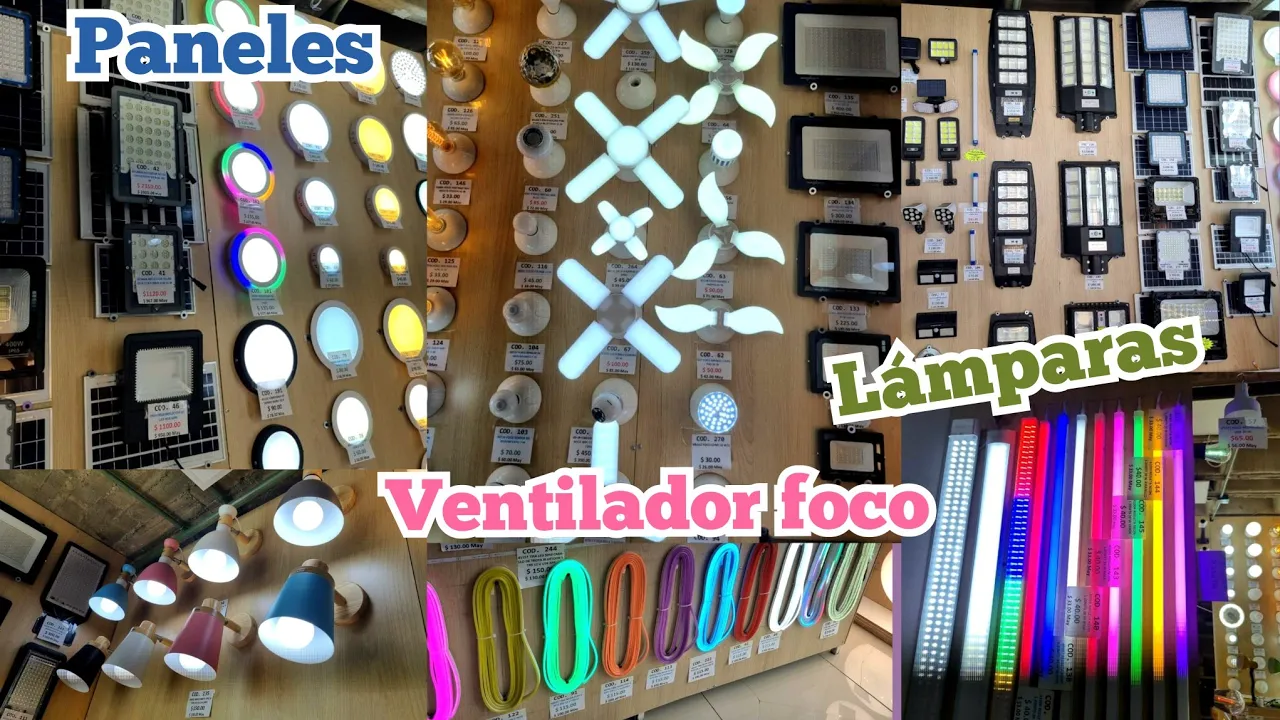 VENTILADOR CON FOCO ???? PANELES SOLARES, LÁMPARAS LED ???? Todo para iluminar tu casa????Precios bajos ????