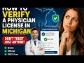 How to verify a physician license in Michigan