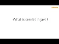 What is servlets in java 8 Java tutorial for beginners