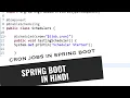 Spring boot scheduling Spring job scheduler Cron Scheduler in java Scheduled annotation