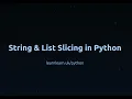 String List Slicing in Python
