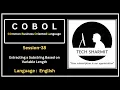 Substring Extraction in COBOL - Extract a Substring from Variable length Position Session-38