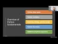Bioinformatics Lecture 2 Using Python to store and manipulate biomedical data