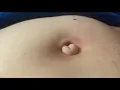 Big outie navel Belly button play