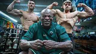 Luke Elsman & Brodie Shredz BARELY SURVIVE Ronnie Coleman's Chest Workout