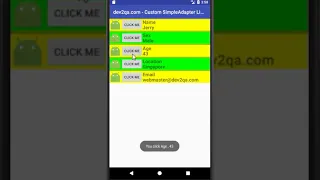 android listview custom base adapter example