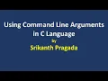 Using Command Line Arguments in C Language
