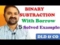 Binary Subtraction with borrow Digital logic design Digital Electronics STLD CO DLD