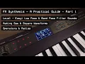 FM Synthesis - Practical Tutorial 1 Ratios Basic Waveforms Low Pass and High Pass Sounds