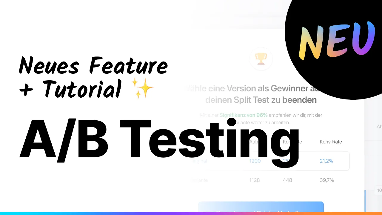 ✨ Neu: A/B Testing! Was ist Split Testing und wie funktioniert es? Neues Feature für Perspective
