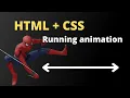Running animation CSS only