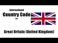 How do I dial a 44 number UK Country Code United Kingdom Country Code london code number
