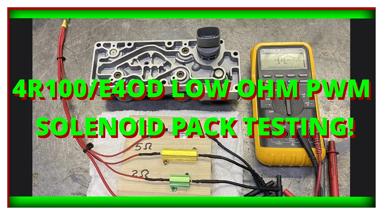 CHEAPEST INTERNET 4R100 SOLENOID PACK TESTING ! CHECKING LOW RESISTANCE SOLENOIDS SAFELY !