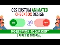 CSS Toggle Switch Pure CSS HTML checkbox ON-OFF Switches