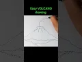Easy VOLCANO drawing