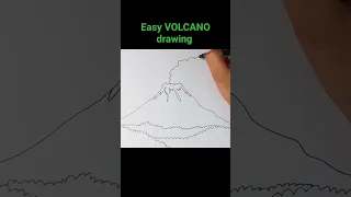 Easy VOLCANO Drawing 