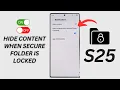 Galaxy Ultra How to Hide Content When Secure Folder Is Locked