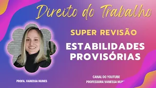 ESTABILIDADES NA CF E CLT