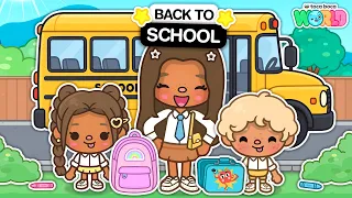 THE TWINS FIRST DAY OF SCHOOL! ⭐ (EP 41) | Toca Life World Family Roleplay 🌍
