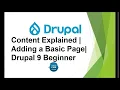 Content Explained Edit a node Page Drupal 9 Beginner