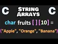 Arrays of strings in C explained
