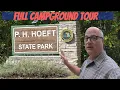 P H Hoeft Michigan State Park Campground tour on the shores of Lake Huron Almost Waterfront sites