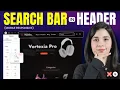 How to Create a Header with a Search Bar in Elementor Free Mobile Responsive 2026