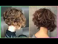 STUNNING CURLY STACKED BOB HAIRCUT IDEAS - CORTE DE PELO BOB APILADO RIZADO