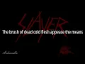 Slayer - Dead skin mask ⟨Lyrics⟩