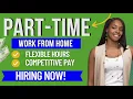 4 PART-TIME FLEXIBLE REMOTE JOBS ONLINE NO SCHEDULE WORK FROM HOME JOBS